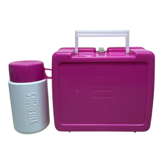 New Kids On The Block Vintage 1991 PINK Lunchbox Thermos NKOTB - Picture 2 of 7